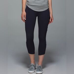 Lululemon Crop Leggings Naval Blue
